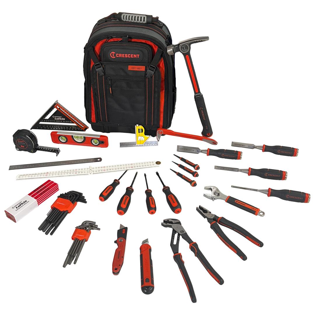 44 Piece Carpenters Tool Kit - Crescent Tools