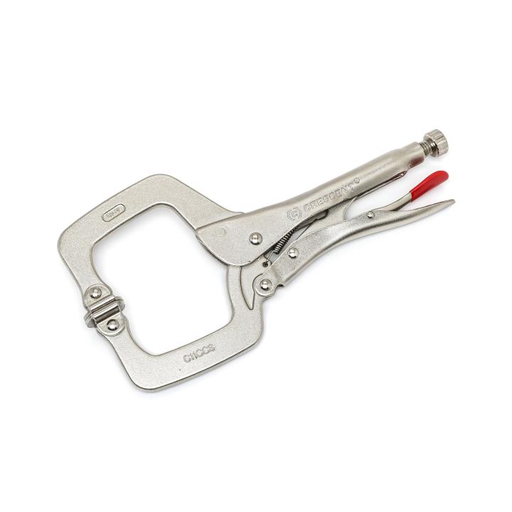 Image of Locking C-Clamps with Swivel Pad Tips - Crescent