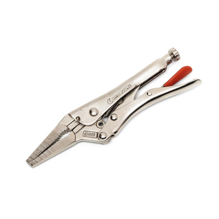 Image of Long Nose Locking Pliers with Wire Cutter - Crescent