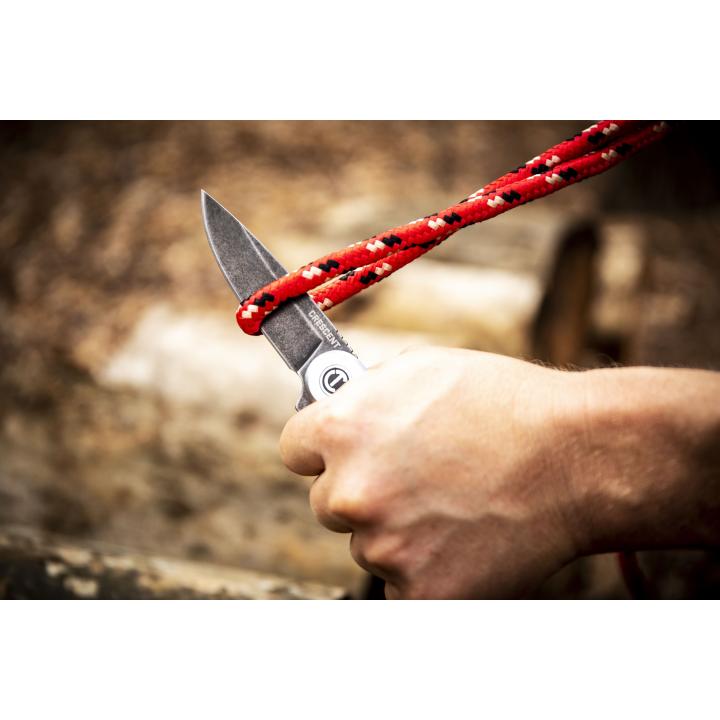 Image of Drop Point Aluminum Handle Pocket Knife - Crescent