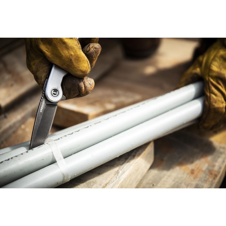 Image of Drop Point Aluminum Handle Pocket Knife - Crescent