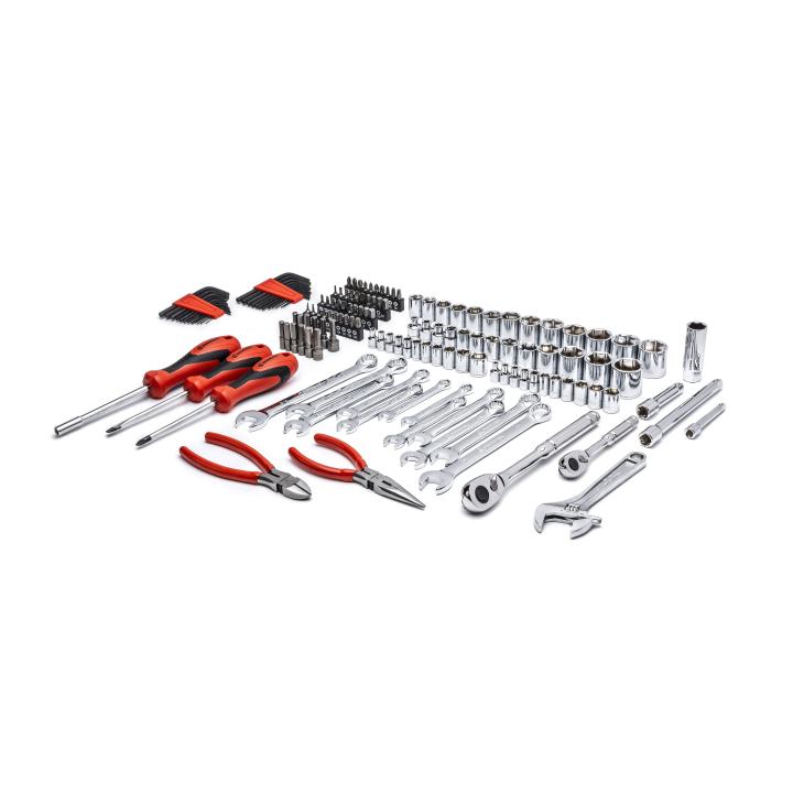 Image of 150 Pc. 1/4" & 3/8" Drive 6 Point SAE/Metric Professional Tool Set - Crescent
