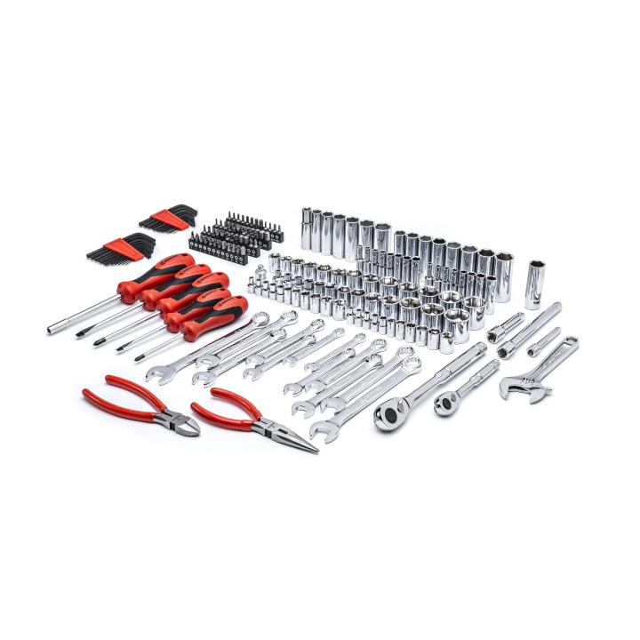 Image of 180 Pc. 1/4" & 3/8" Drive 6 Point SAE/Metric Professional Tool Set - Crescent