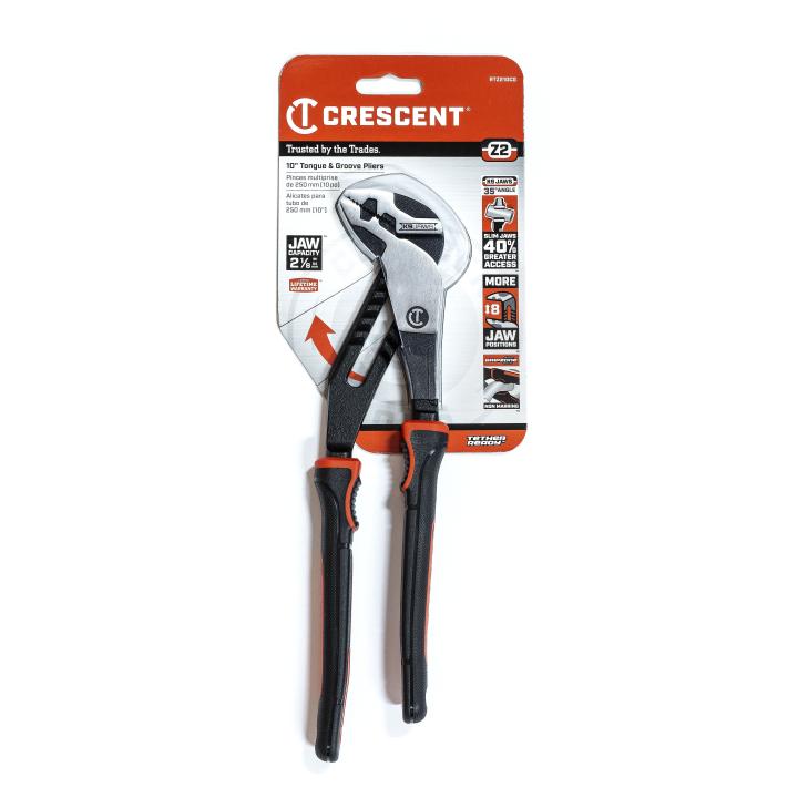 Image of Z2 K9™ Straight Jaw Dual Material Tongue and Groove Pliers - Crescent