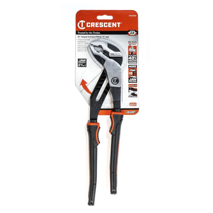 Image of Z2 K9™ V-Jaw Dual Material Tongue and Groove Pliers - Crescent