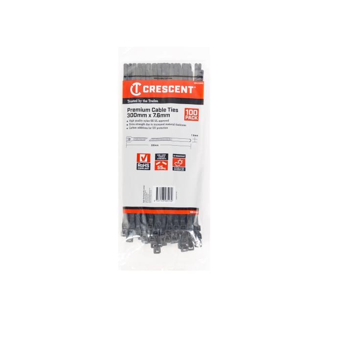 Image of Cable Tie Heavy Duty Black - Crescent