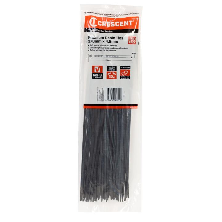 Image of Cable Tie Black - Crescent