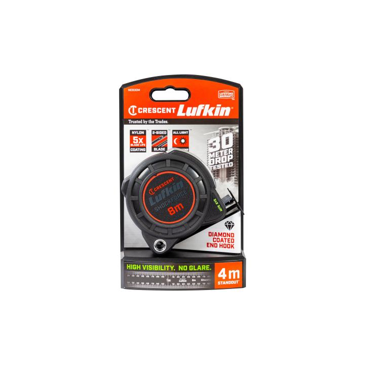 Shockforce Nite Eye™ 8m X 30mm Tape Measure - Crescent Tools