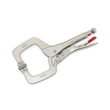 Image of Locking C-Clamps with Swivel Pad Tips - Crescent