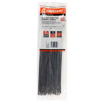 Image of Cable Tie Black - Crescent