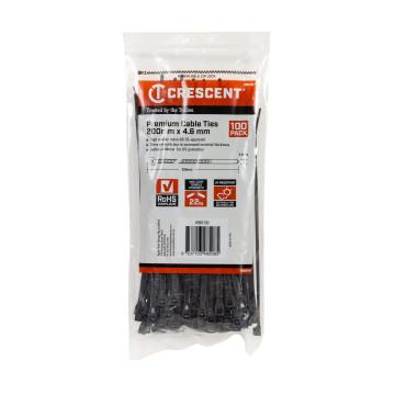 Image of Cable Tie Black - Crescent